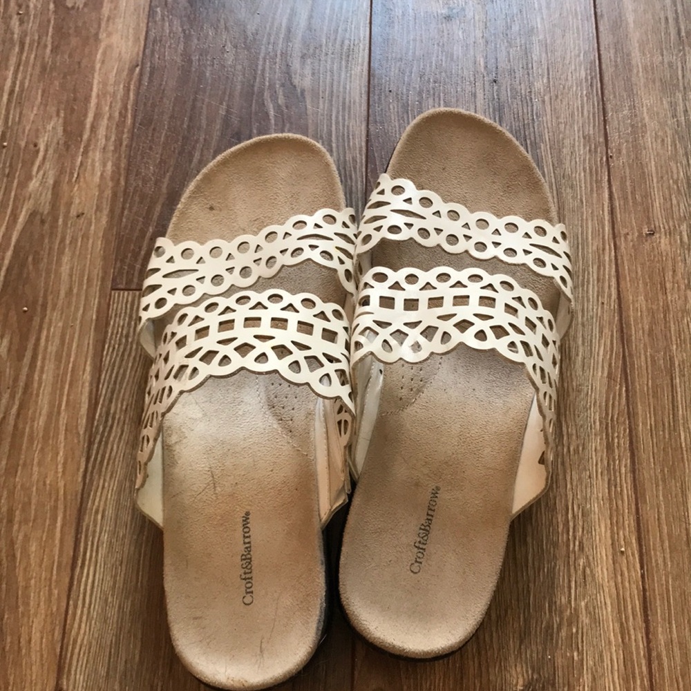 Sandals only worn once or twice!